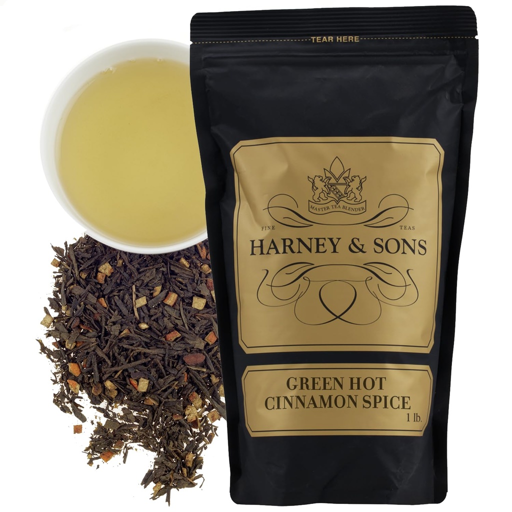 哈尼和儿子们 绿热肉桂辣椒茶 16 oz Loose Leaf茶