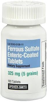 Ferrous Sulfate 325mg 进化-制片100 计数