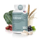 Houston Enzyms TriEnza Digestive Enzymes for Women & Men, 蛋白质,鲤鱼,脂肪和多酚的消化酶补充剂 Houston Enzyms TriEnza Digestive Enzymes for Women & Men, 180 Capsules (90 Doss)