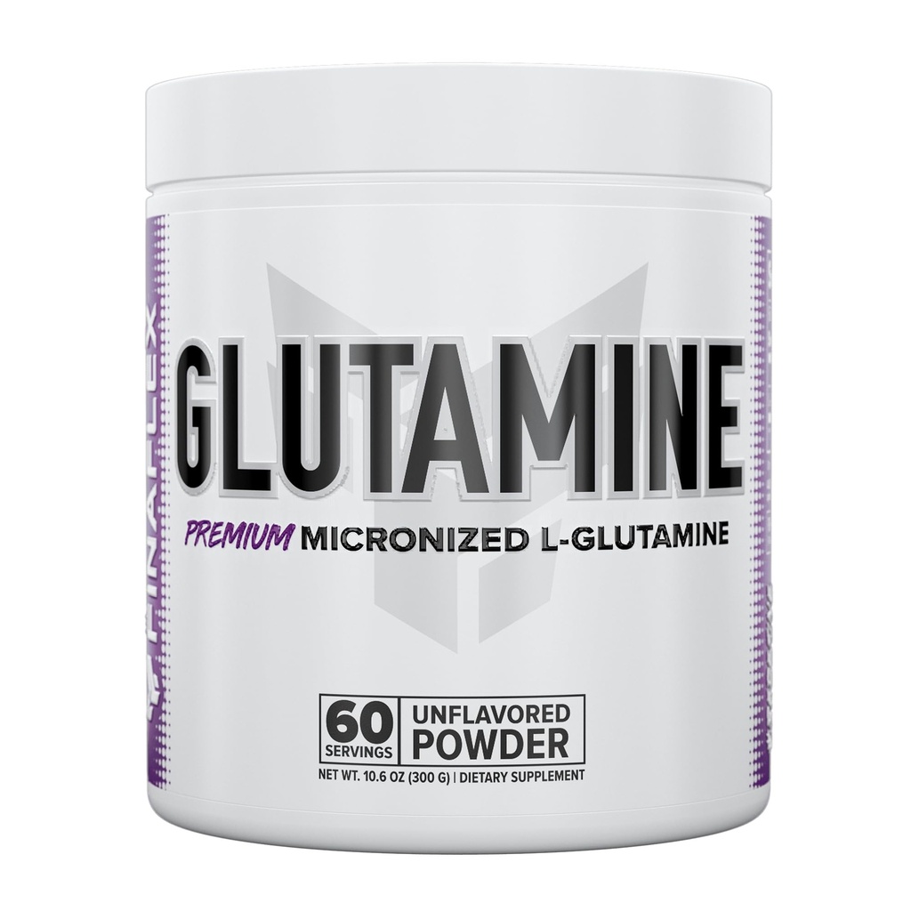 FINAFLEX 纯GLUTAMINE ,无味粉 - 10.6 oz - 减少肌肉分解和支持氮水平 - 100%纯L-Glutamine - 60 功用
