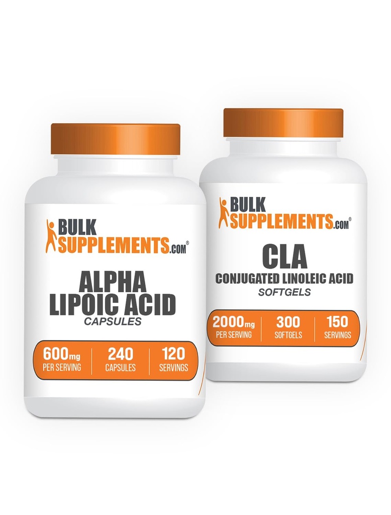 Bulk 补充 Alpha Lipoic Acid Capsules 240cmt + CLA 2000mg 软胶300cmt Bundle