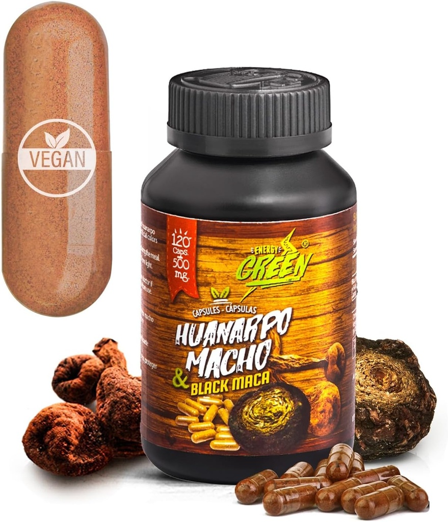 黑马卡根和瓦纳尔波马乔 Capsules 100% 天然能量器和助推器 男性免疫支持(1 000毫克/服务) 男性健康补充剂