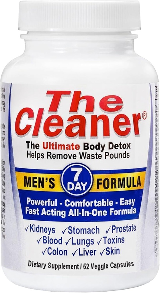 Centuryn Systems The Clean Detox, 男子7天完整内部清洁公式,支持消化健康,52 蔬菜卡普尔