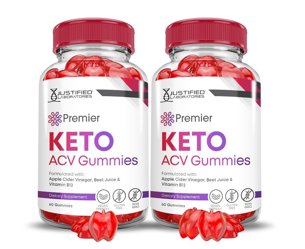 (2 Pack) Prime Keto ACV Gummys Premier Keto Gummys 高级1000MG 苹果苹果苹果苹果苹果苹果醋 配有石榴甜甜甜甜甜甜菜 B12 Vegan Non GMO 120 Gummys 配制.