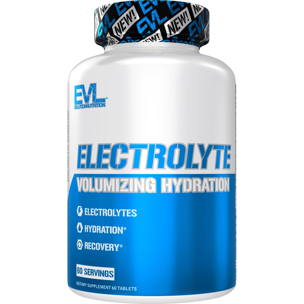 Evlution 营养 挥发 电解液 水晶 - 快速补液补充 - 充电和还原 - 包含 8 个关键电解质 - Vegan, Gluten - Free,以及 Keto 友好 - 60 服务