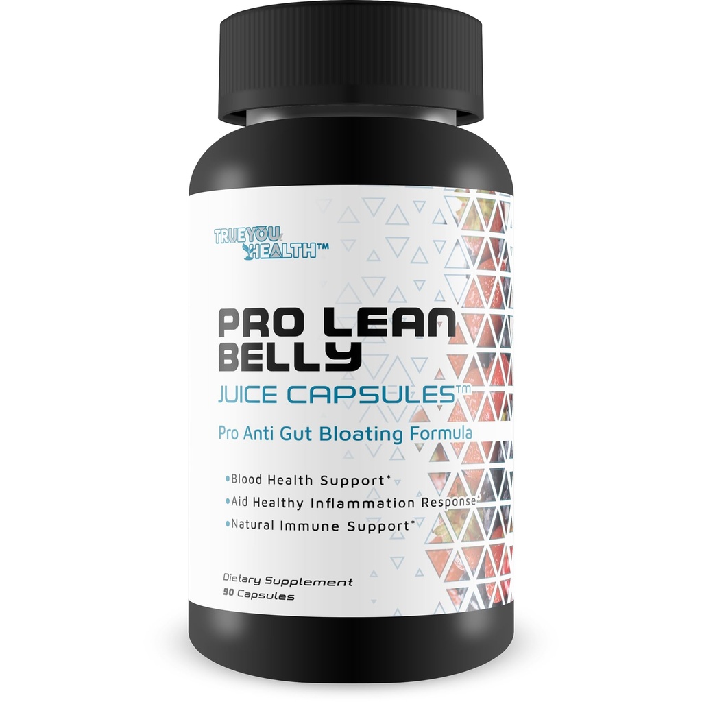 Pro Lean Belly Juice Capsules - 每日清洁补充 - 支持消化卫生,免疫卫生,规律性,和整体健康 - 解毒清洁 - 援助改善卫生和能源 - 与Psyllium & Aloe