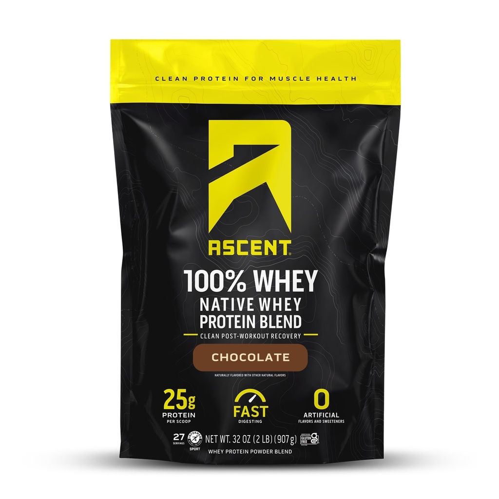 100%Whei蛋白粉 - 工作后Whei蛋白单质,零人工火花和甜菜,Gluten Free,5.5g BCAA,2.6g Leucine,基本氨基酸,巧克力2磅