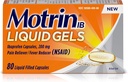 Motrin Liquid-Gels 200mg Ibuprofen, 每瓶80个伯爵