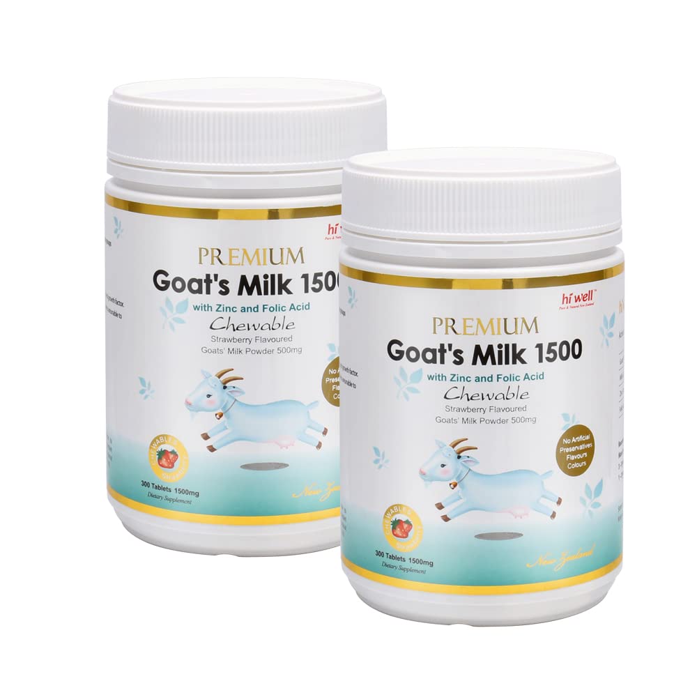 (Pack of 2) Hi Well Premium Gat's Milk 1500 300 tablets 草莓(草莓)