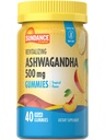 Sundance Ashwagandha Gummys | 500mg | 40 Vegan Gummys | Vegan, Non-GMO 和 Gluten 免费补编