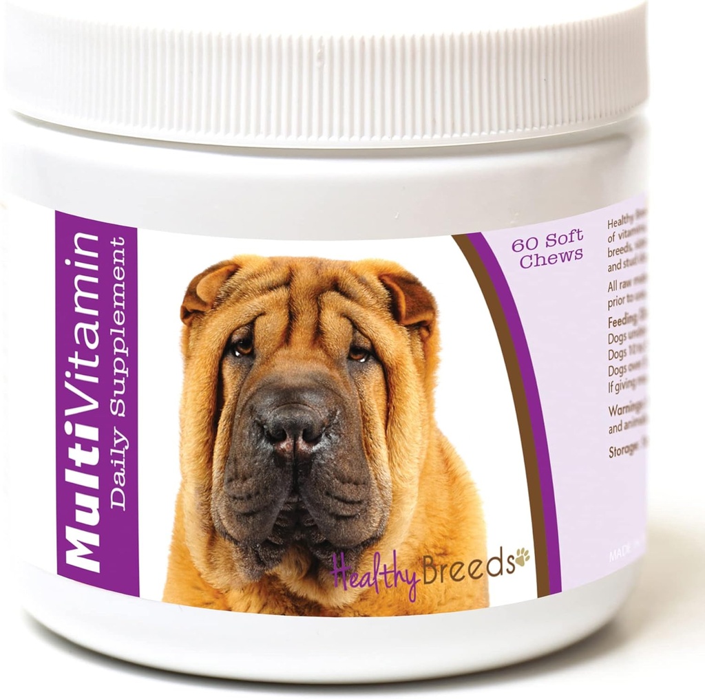 健康育种 中国Shar Pei 多维生软菜 60 计数