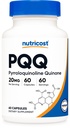 Nutricost PQQ (Pyrrolocalinoline Quinone) 20mg, 60 Capsules - 蔬菜卡普勒斯, 非GMO, Gluten Free (英语).