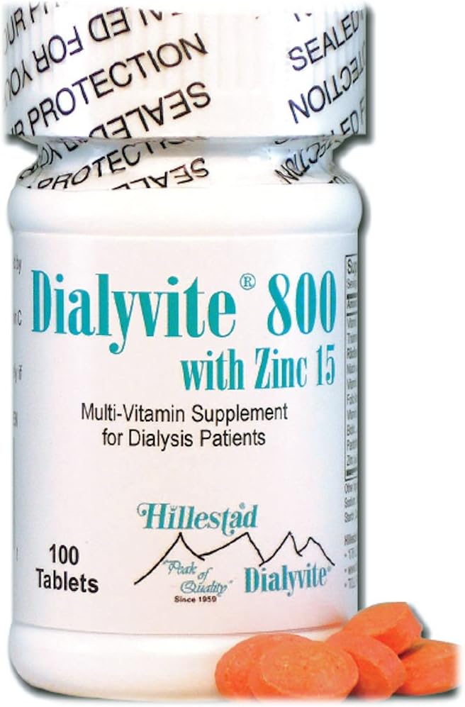 Dialyvite 800加锌15毫克-100 Tabs(肾脏补充剂)