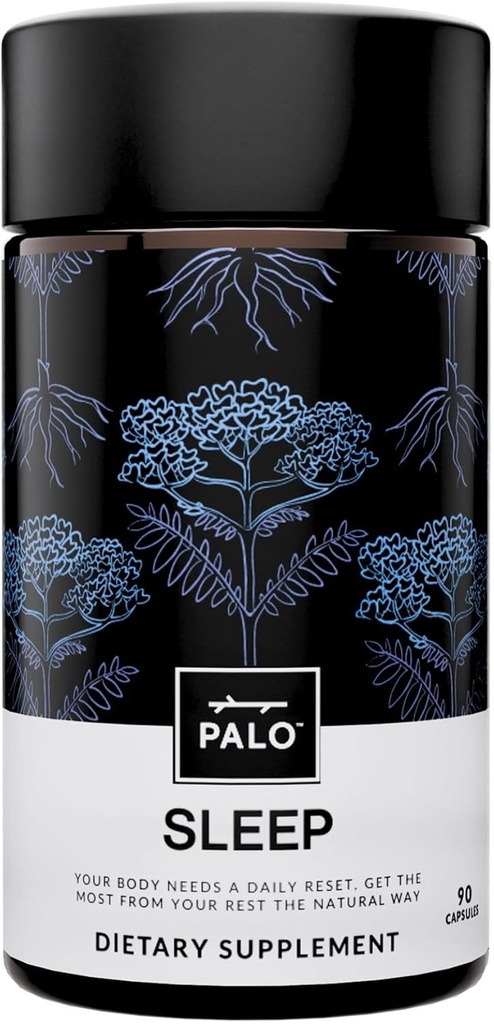 PALO 睡眠与压力支持 — Melatonin- Free VAGAN 配有有机瓦勒里根,L- Theanine, Magnesium, Chamomile, Lemon Balm & Passionflower – 90 Capsules 的 维加恩补充剂 维加兰卡 维加兰卡 维加兰卡 维加兰卡 维加兰卡