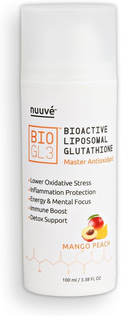 BIOGL3 生物活性 Liposomal Glutathione 446mg. 无空气药剂厂的Ultra Potent纯专利. 快速吸收,下层氧化应激和炎症. + 能源、 防毒、 液泡、 焦点