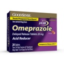 GoodSense Omeprazole 延迟释放片20毫克,减酸剂,治疗频繁的心脏灼伤,28个计数