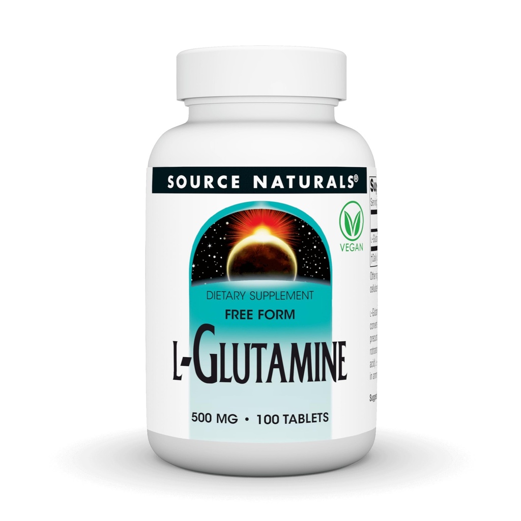 来源:天然L-Glutamine,支持Metabolic Energy*的自由形式氨基酸,500毫克-100片