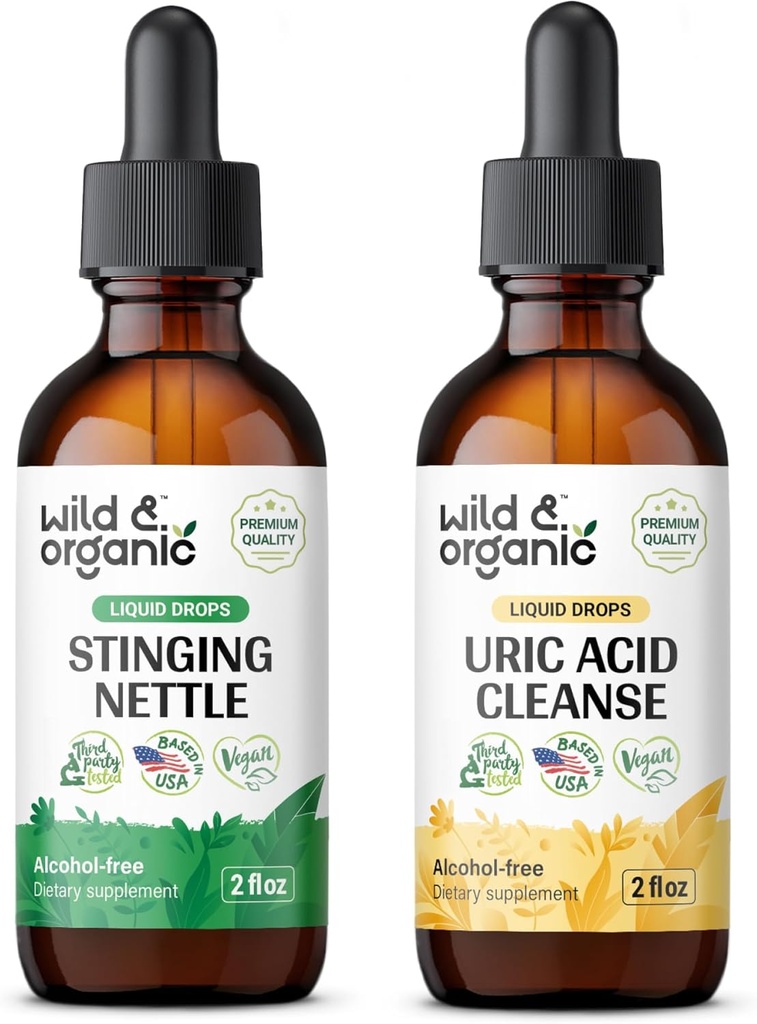 野生和有机刺青 网根 纹理 2 fl oz & Uric Acid Cleanse 纹理 2 fl oz