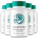 Cleantone Tinnitus Relief for Ring Ears Capsules, Cleantone Ear Pills 补充, Clean Tone Tinnitus 治疗, Calming Ear Ringing Relife - 最大强度, Cleantone Reviews (5 Pack) (中文(简体) ).