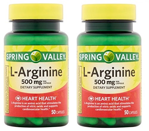春谷:100 Capsules 500 Mg Ea. L-Arginine (Pack of 2) (英语).