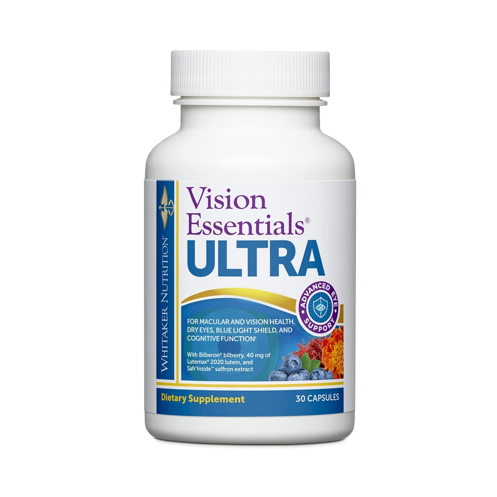 Whitaker博士的《视野基本要点》,与Lutein 一起 综合支持,为Macula & Retina 健康、眼片、视力压力、数字眼脂肪、Mood支持和更多