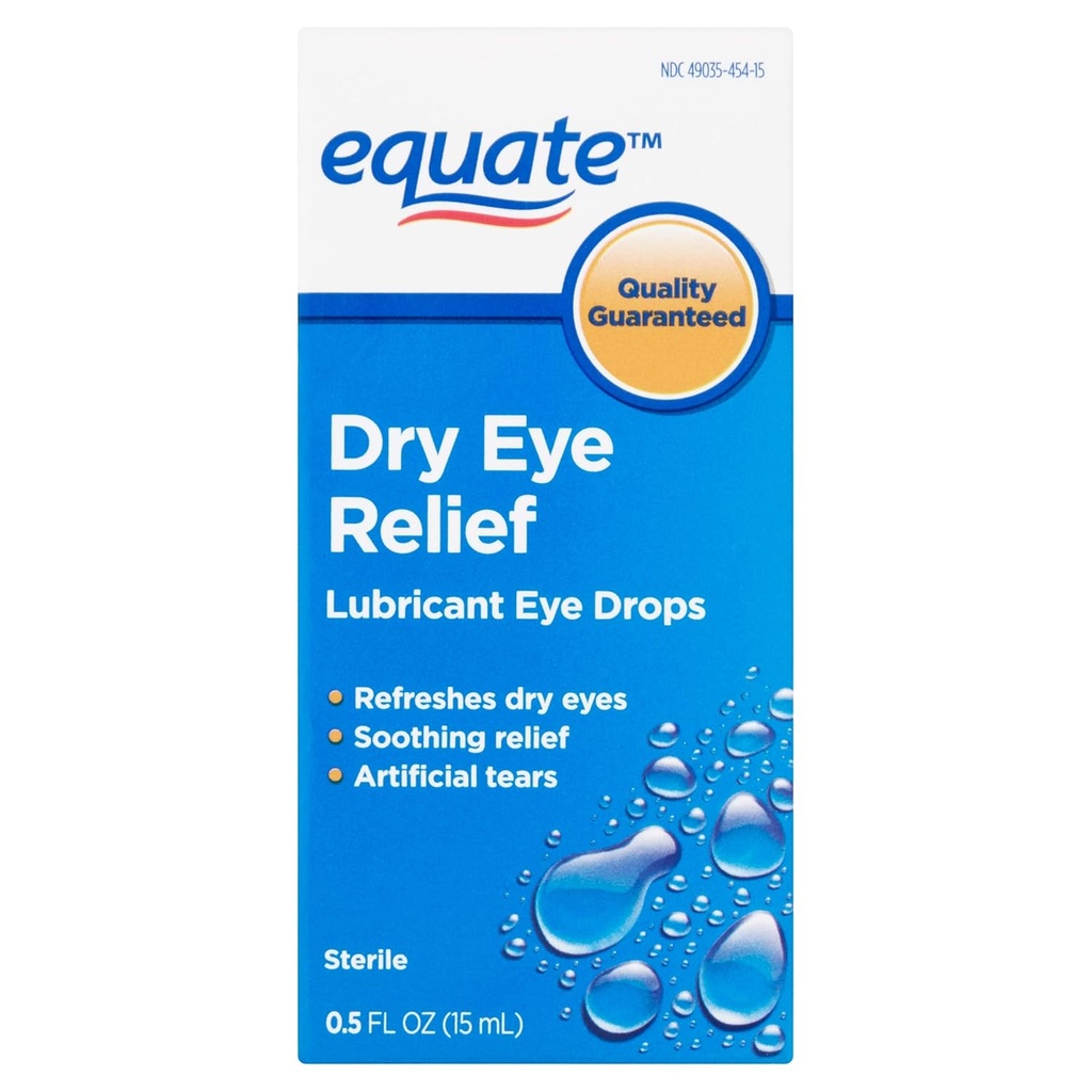 Equate: 生化人工泪 润滑剂眼滴, 5 fl oz