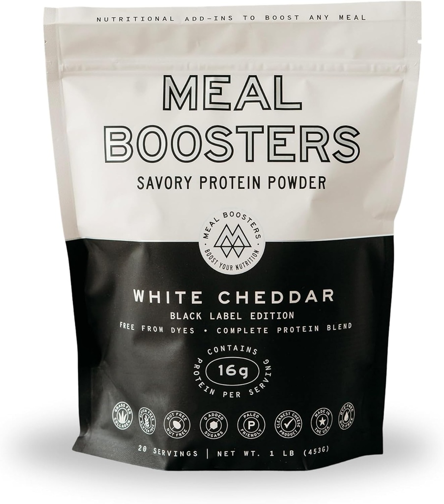 Savory White Cheddar蛋白粉 — 16g 烹饪的高蛋白蛋白餐增强剂 — Keto Friendly, Gut & 联合支持 — Collagen Peptides