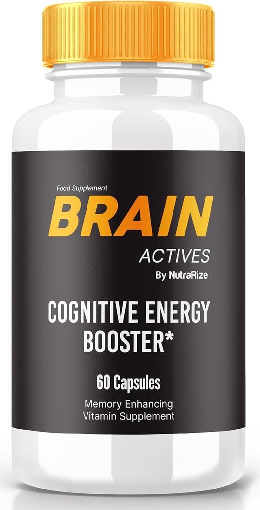 Brain Actives Capsules – Daily Support For Focus, alerteness, and Community QQ Easy-to-Take Pills for Everyday Wellness (60 Capsules) – 每日支持公式,配有平衡的组合,用于焦点,警惕和集中 – 方便服用药丸,用于日常的井(60个Capsules)