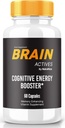 Brain Actives Capsules – Daily Support For Focus, alerteness, and Community QQ Easy-to-Take Pills for Everyday Wellness (60 Capsules) – 每日支持公式,配有平衡的组合,用于焦点,警惕和集中 – 方便服用药丸,用于日常的井(60个Capsules)
