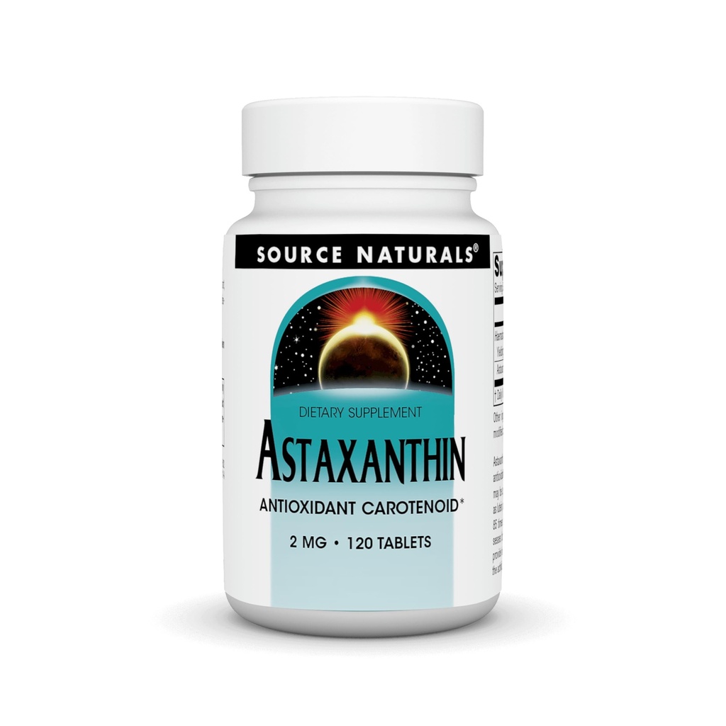 天然剂 Astaxanthin, 抗氧化剂Carotinoid*, 2毫克 - 120片
