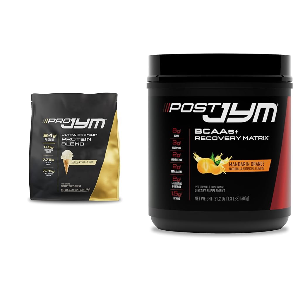 PRO JYM 45 服务 - 塔希提亚香草豆和 - 与BCAA, Glutamine, Creatine HCL 合作后