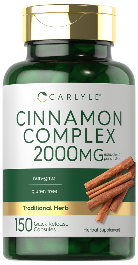 Carlyle Ceylon Cinnamon Complex with Gymnema and Mulberry 150 Capsules | Non-GMO, Gluten Free Supplement 互联网档案馆的存檔,存档日期2013-12-22.