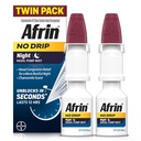 AFRIN 无滴夜鼻雾双包,无醉无乐,快动作解锁剂,与香摩利士森特,成人及儿童6岁及老人共眠,5 fl oz(包2)
