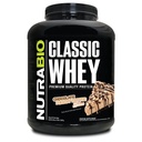 NutraBio Classic Whey蛋白粉 - 25G 蛋白质 Per Scoop - 无填充剂,人工颜色,防腐剂 - 低甘油指数 - (焦油花生酱,5英镑)