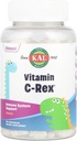 KAL C-Rex 为孩子切食维生素C, 配有来自玫瑰HIPS, Rutin & Acerola, Tasty Orange, Fructose Free, Chewwable Tables的生物氟化酮辅料