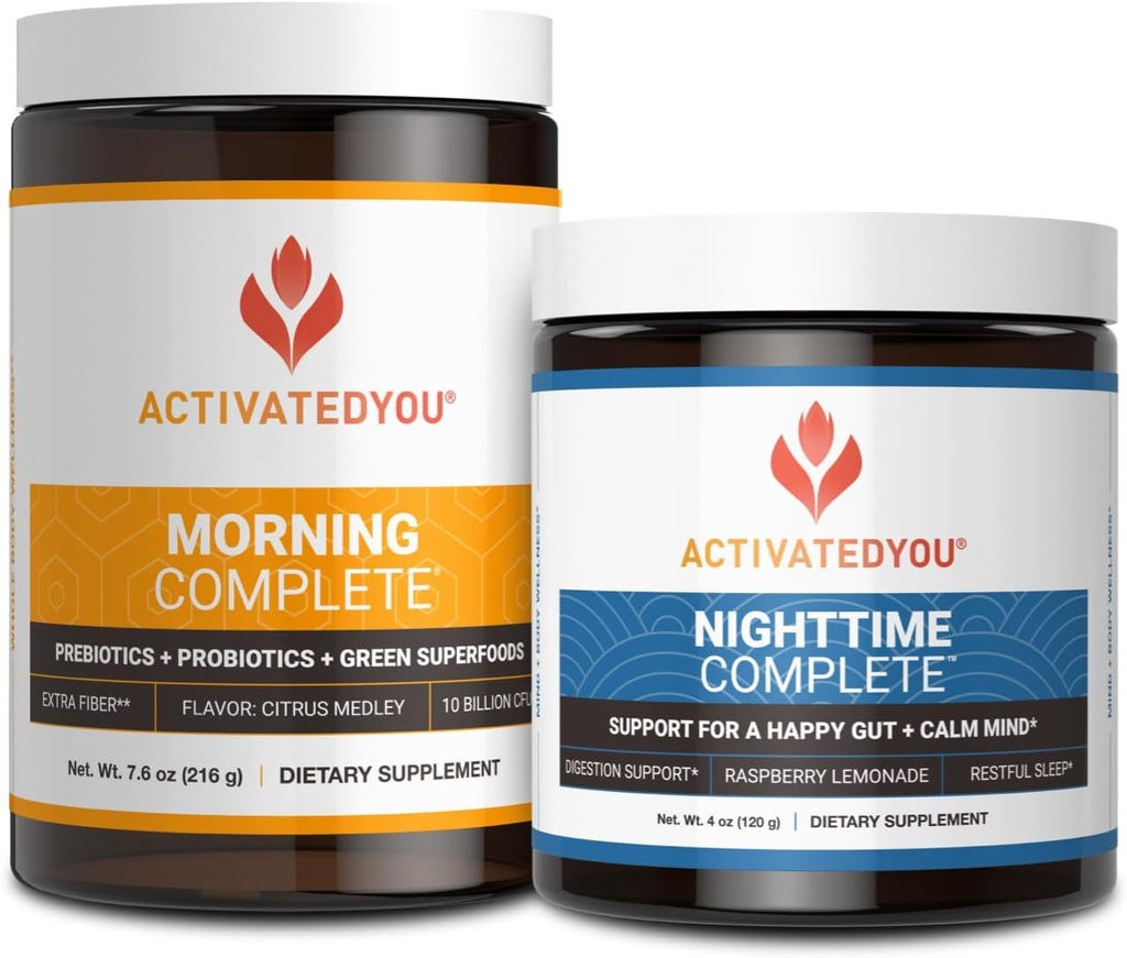 ActIVTED YOU 晨光 完整预生 Probiotics, 和绿色超级食品(Citrus Medley) & Nighttime Conference, Ashwaghanda (Raspberry Lemonade), 30种服务