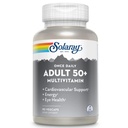 Solaray Once Daily Adult 50+ 完成 女性和男性的多种维生素, 基本维生素和Chelated 矿物 健康能源,心脏,大脑和免疫支持, 与 CoQ10 & Lutein, 铁自由, 90 Veg Caps