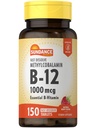 Sundance B-12 Methycobalamin 1000 mcg | 150 快速溶解片 | 天然贝里 Flavor | 蔬菜,非GMO 和 Gluten 免费基本维生素补充剂