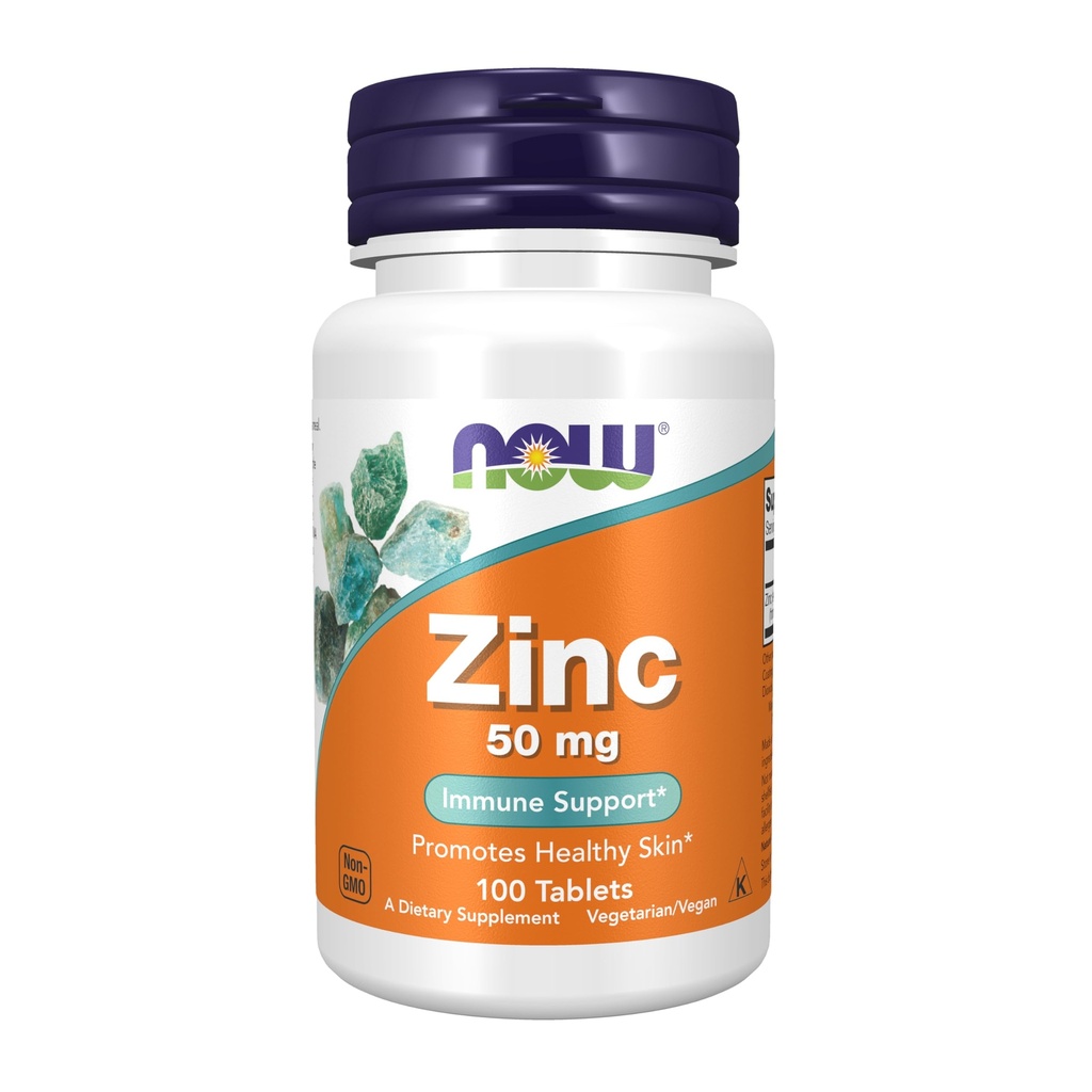 Now Foods 补充品,锌(Zinc Gluconate)50毫克,支持酶功能*,免疫支持*,100片