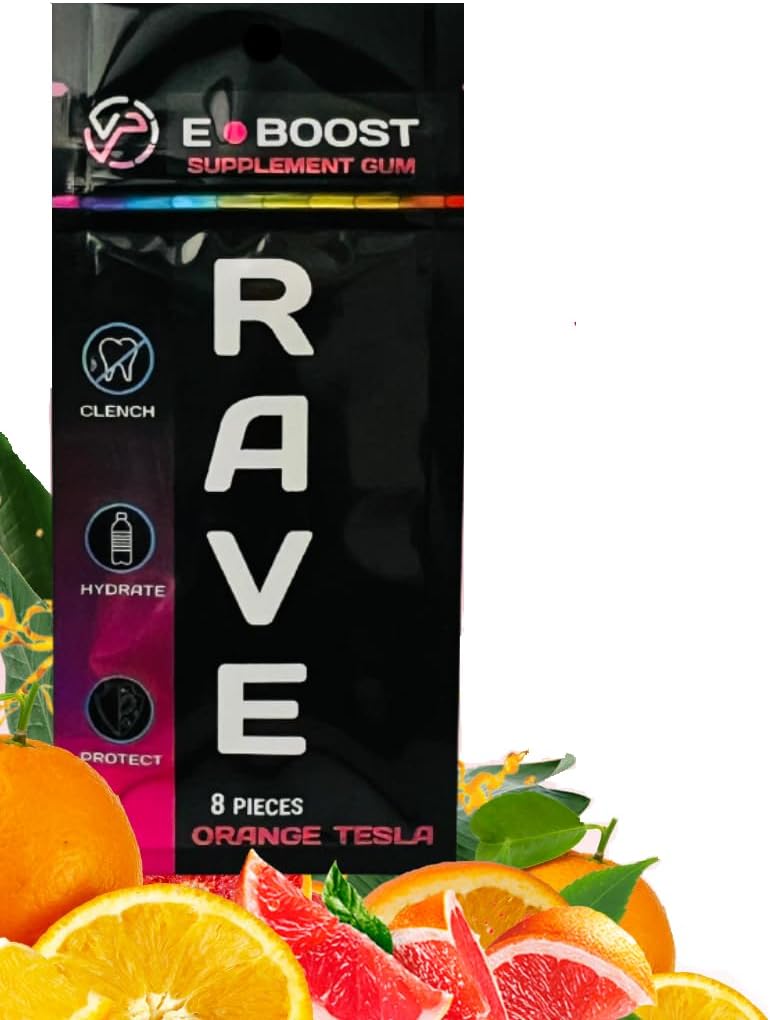 VitaPLUR E-Boost Gum, 10 Pack, Rave Supplement, Festival Wellness, 镁, Rave 维生素, Rave Gear, Antioxidants & Electrolytes, 5-HTP 免费! 自动降级