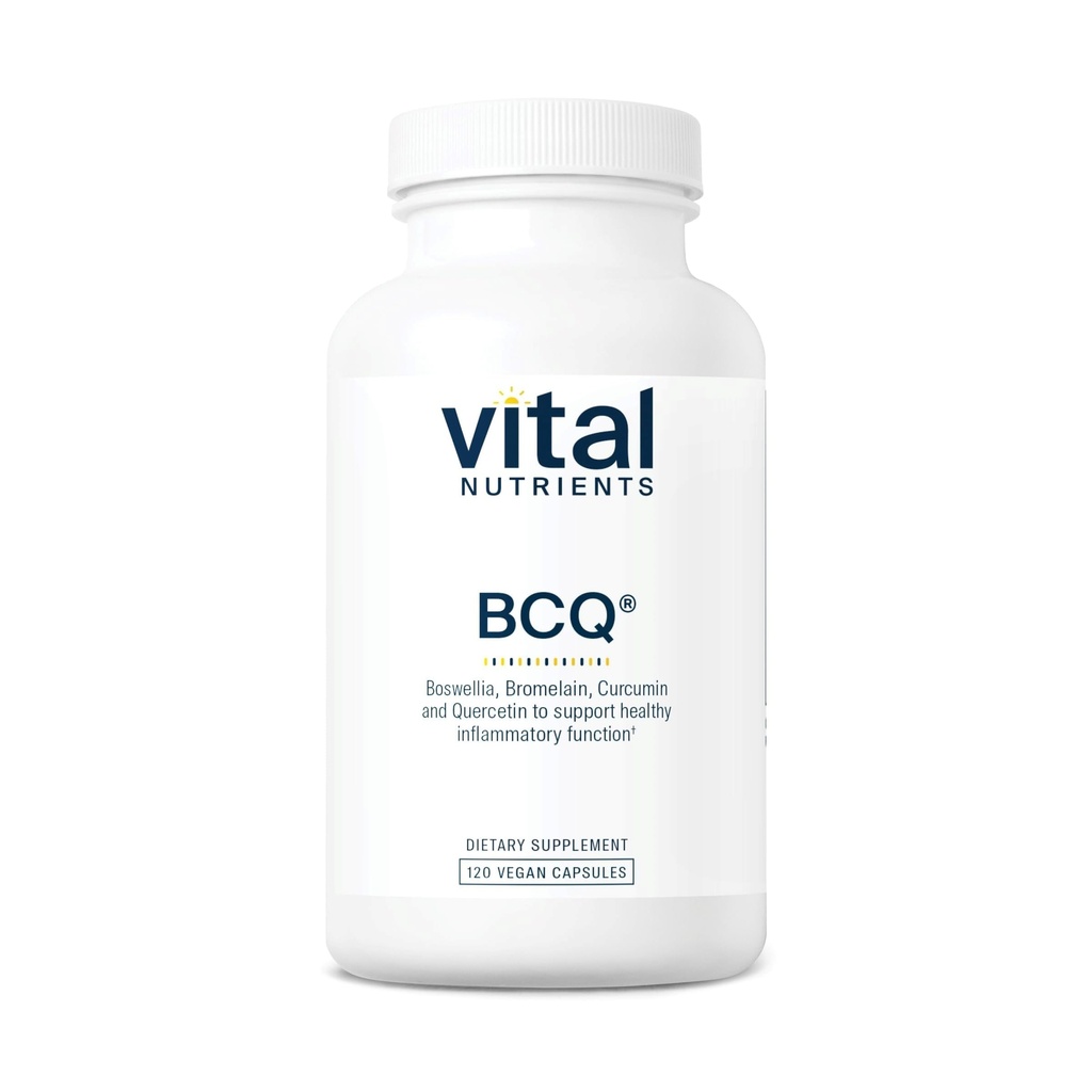 关键营养素 BCQ QQ Vegan Boswellia, Bromelain, Curcumin & Quercetin 补充 QQ 联合支持补充 QQ 支持 Sinus & 消化健康 QQ Gluten,乳品,Soy Free 120 Capsules