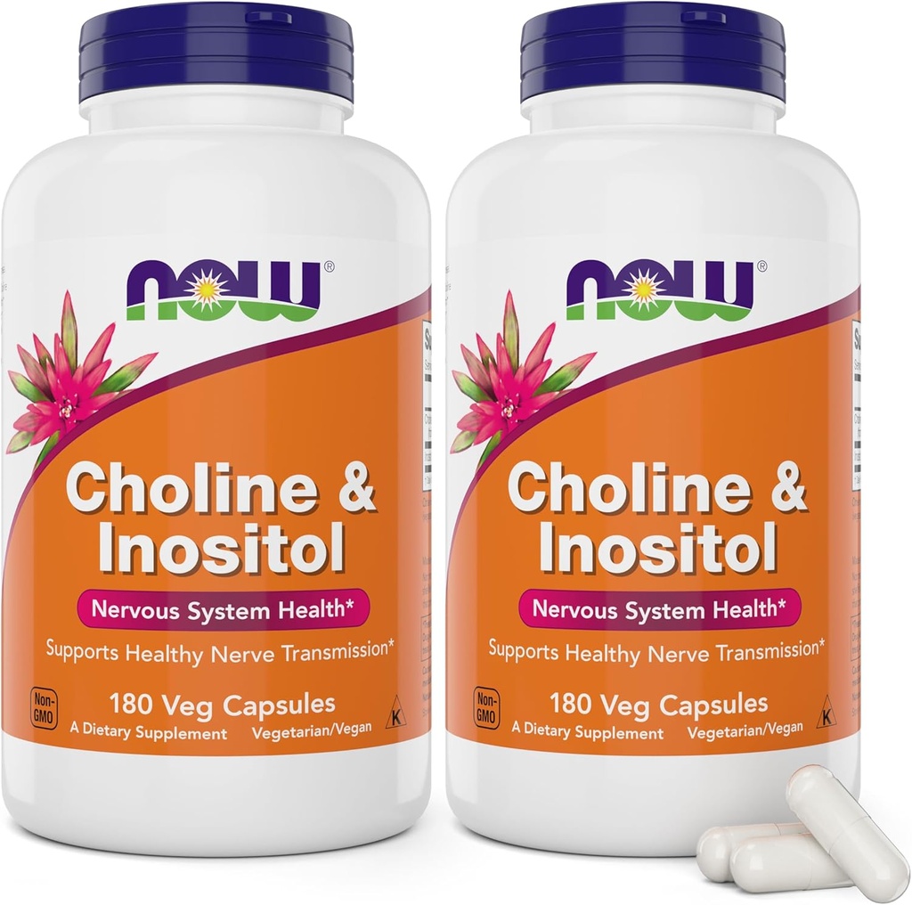 现在 Choline & Inositol, 180 蔬菜卡普苏莱( 包2)