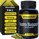 Blend & Be Testo 支持 QQ全封闭草药饮食补充 QQ Tongkat Ali, Fenugreek, Ginseng, Maca, Ashwagandha, Spiruina Tribulus, Black Seed and Cinnamon.+ • 免费电子书                                        