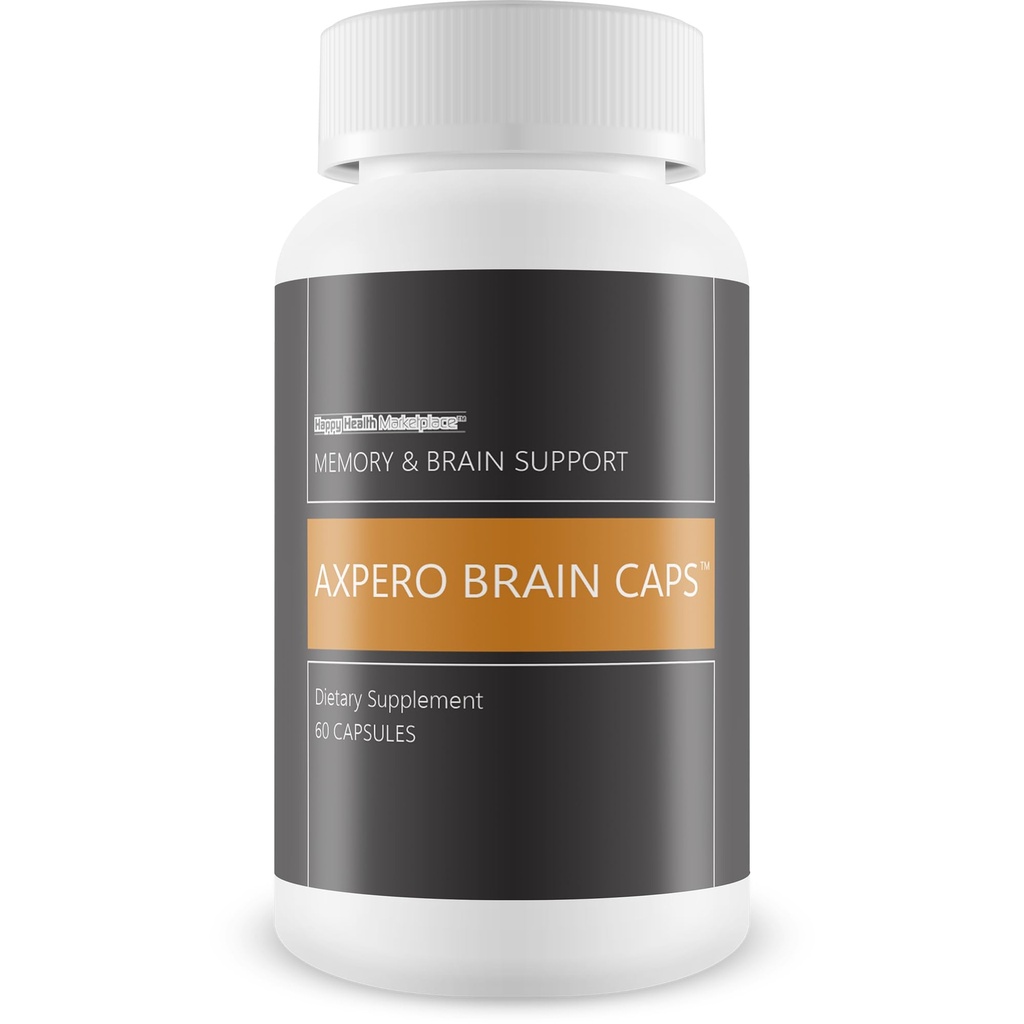 Axpero Brain Caps - 我们女性和男性的最佳记忆脑支持补充 - Axpero 大脑的口头记忆补充 - 记忆和焦点的大脑补充 - 记忆维他命脑记忆支持