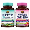 Vitalitown Probiotic Bundle (Pack of 2) + Probiotics 120亿 CPUs (项目1) 和 妇女Probiotics (项目2) + Serf Stable, Once Daily → Gut, Immune, 阴道健康 → 60 Capsules → 30天供应量