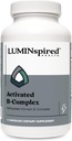 LUMINSPIRED 健康激活维生素B 配有维生素C和生物素的复合体,所有维生素B 营养补充剂用于免疫支持,代谢,抗氧化剂,Mood & Energy,Gluten Free, Vegan - 90 Counts
