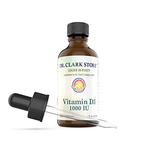 Clark Liquid Vitamin D博士 补充-1000 IU, 1 Fl Oz, 支持免疫系统和骨质健康