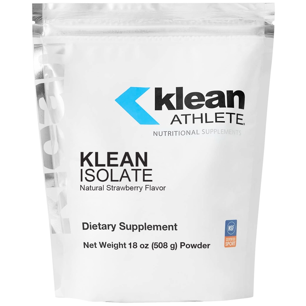 Klean Athlete Klean Isolate → Whey蛋白溶液增强日常蛋白质和氨基酸对肌肉完整性的摄取* → NSF 体育认证 → 18 Ounces → 天然草莓火焰