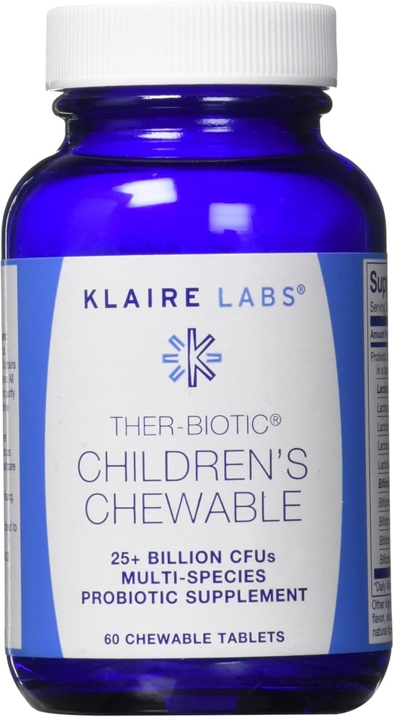 Klaire Labs Ther-Biotic Children Chewable, 60 Counter (英语:Klaire Labs Ther-Biotic Children Chewable, 60 Countries) 互联网档案馆的存檔,存档日期2013-12-22., 互联网档案馆的存檔,存档日期2013-12-02., 互联网档案馆的存檔,存档日期2014-03-02.