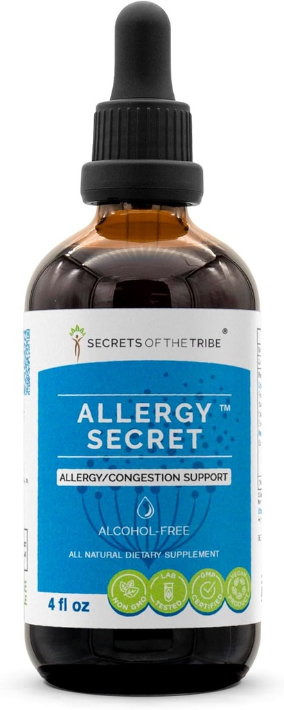 (原始内容存档于2018-09-21). Allergy Secret - Free Extract, Tincture, Glycerite Rosemary, Mullein Leaf, Marshmallow, Stinging Nettle, Eyebright. 过敏/管理支助(4 FL OZ)